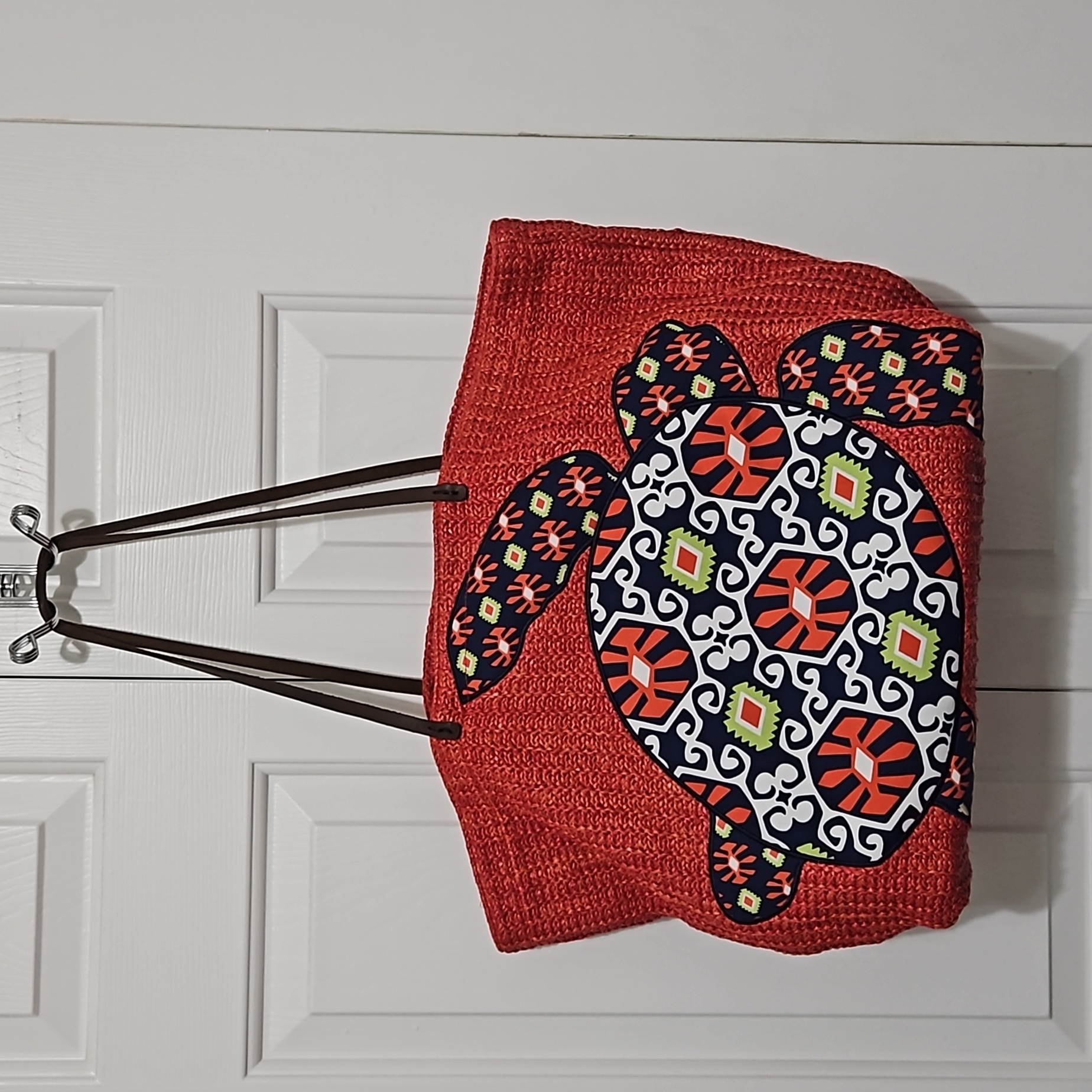 Vera Bradley Coral Turtle Tote